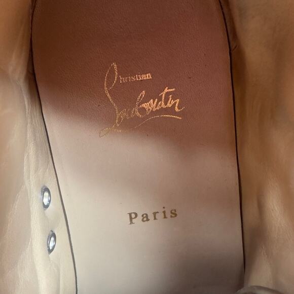 Christian Louboutin Bip Bip High Top Sneakers Shoes - Picture 10 of 12